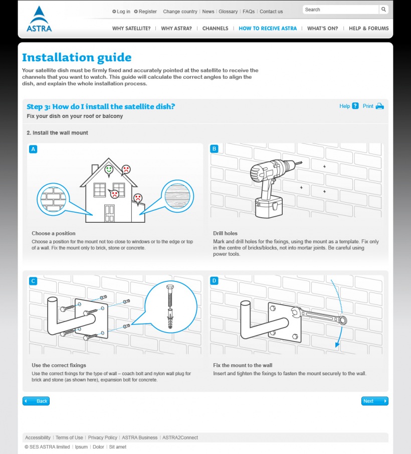 SES ASTRA consumer website