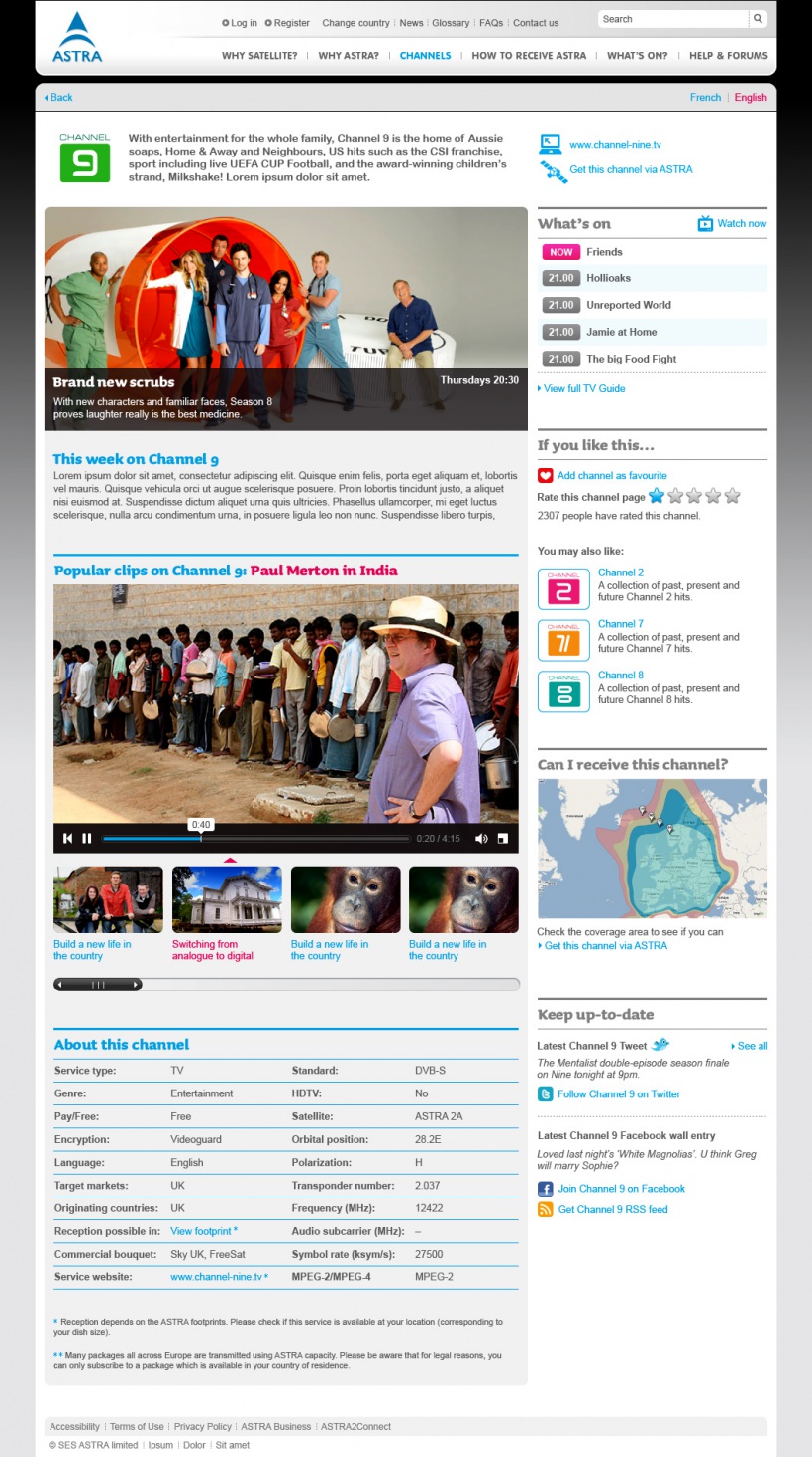 SES ASTRA consumer website